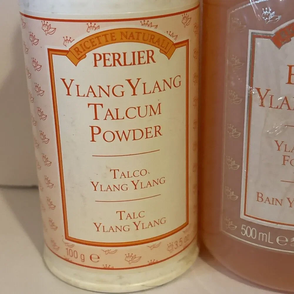 Ricette Naturali Perlier Bagno Ylang Talc, Body & Hand Cream, Foam Bath Spray
